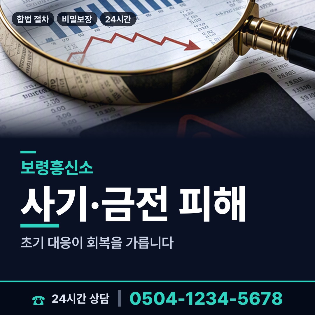 보령 대천4동 탐정흥신소 상담 안내